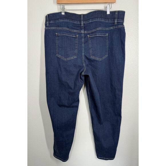 NWT Spanx Dark Stretch-Denim Jeans High-Rise Skinny Fit Plus Size 3X Slimming - Picture 4 of 11